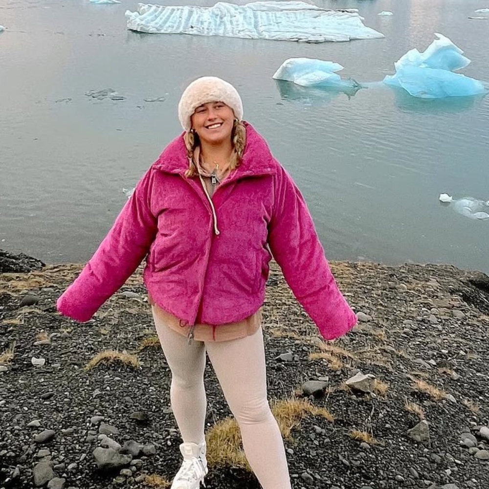 Free People Pink Teddy Jacket Cozy and Stylish